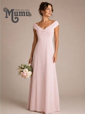 burgundy chiffon dress long Fit & Flare - Boat Neck Half Sleeve | Xiaolizi 5113 The oversized bow detail +3